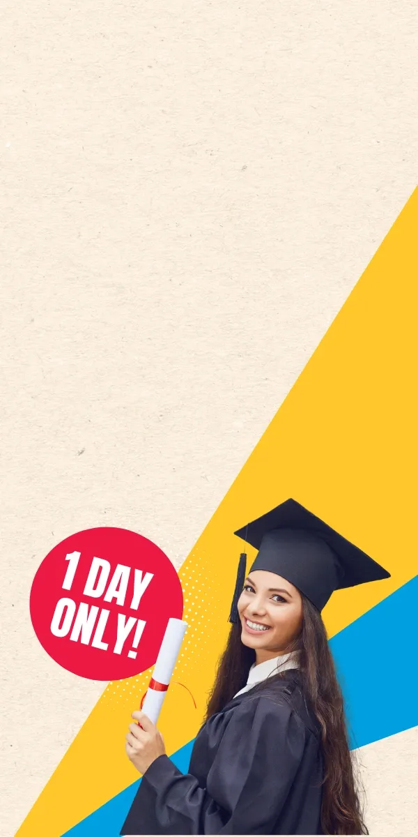 طالب بملابس التخرج جاهز للجامعة